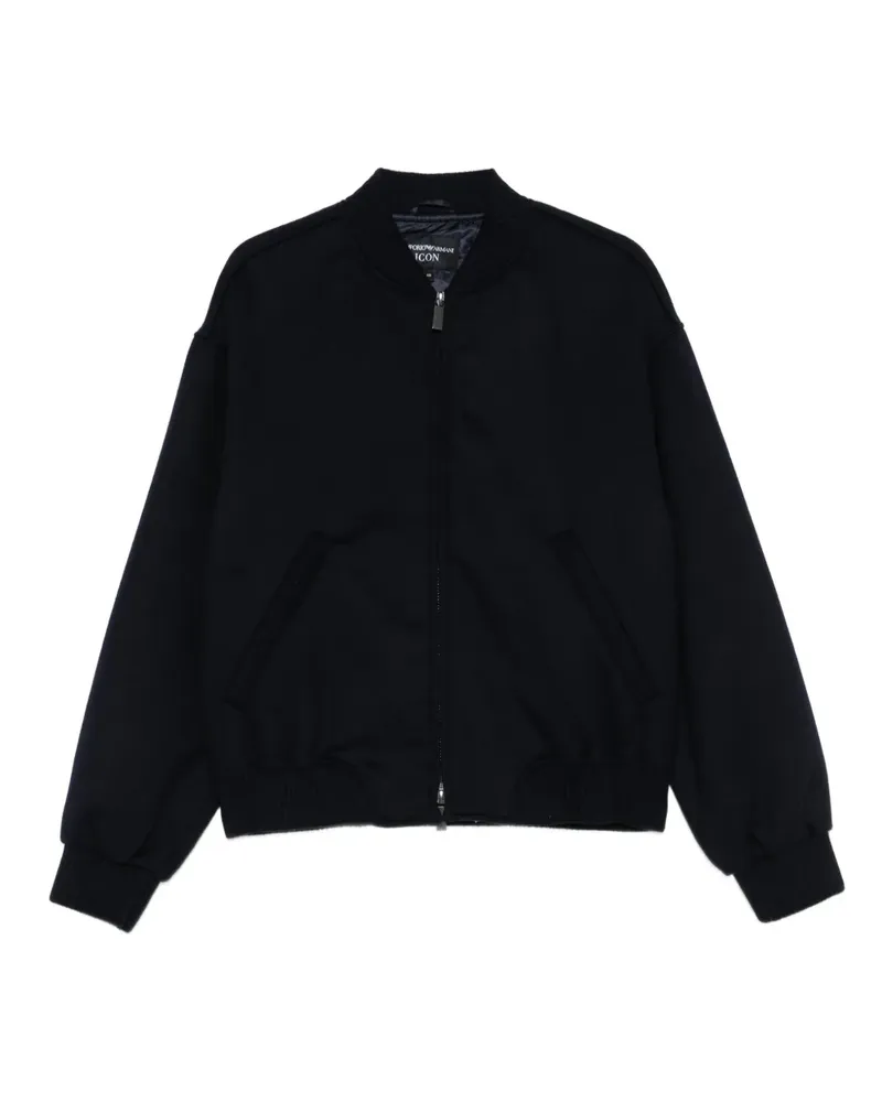 Emporio Armani Bomberjacke mit Reißverschluss - Blau Blau