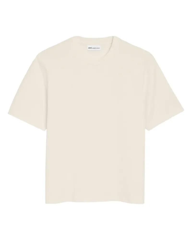 AMI Paris embroidery T-shirt - Nude Nude