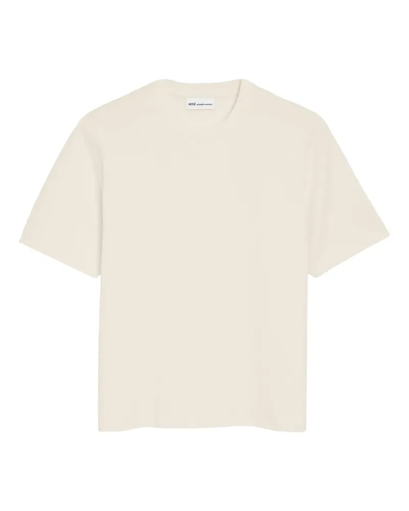 AMI Paris Besticktes T-Shirt - Nude Nude