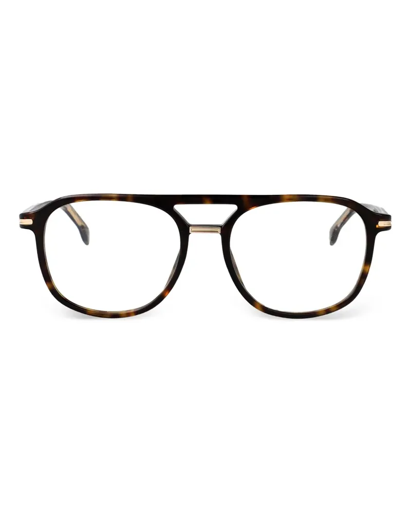HUGO BOSS Klassische Pilotenbrille - Braun Braun
