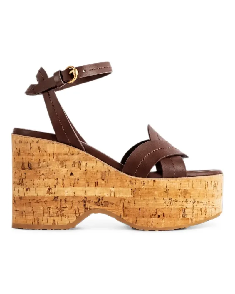 Gianvito Rossi cork-platform sandals - Braun Braun