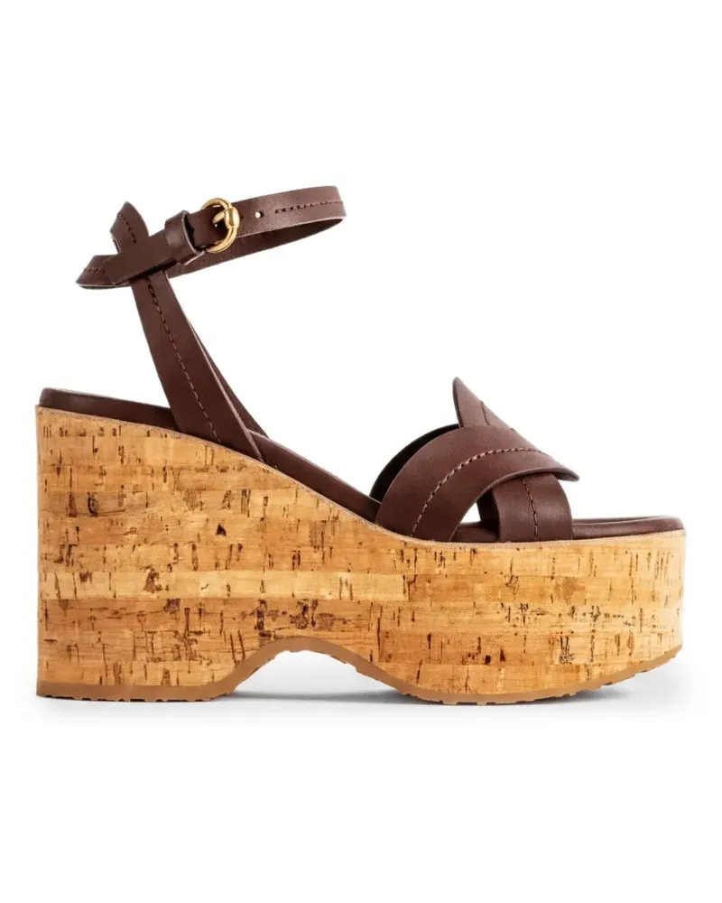 Gianvito Rossi Flatform-Sandalen - Braun Braun