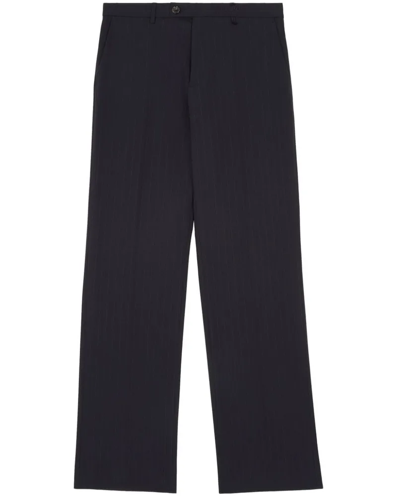 Maison Margiela Gerade Hose mit Ziernähten - Schwarz Schwarz