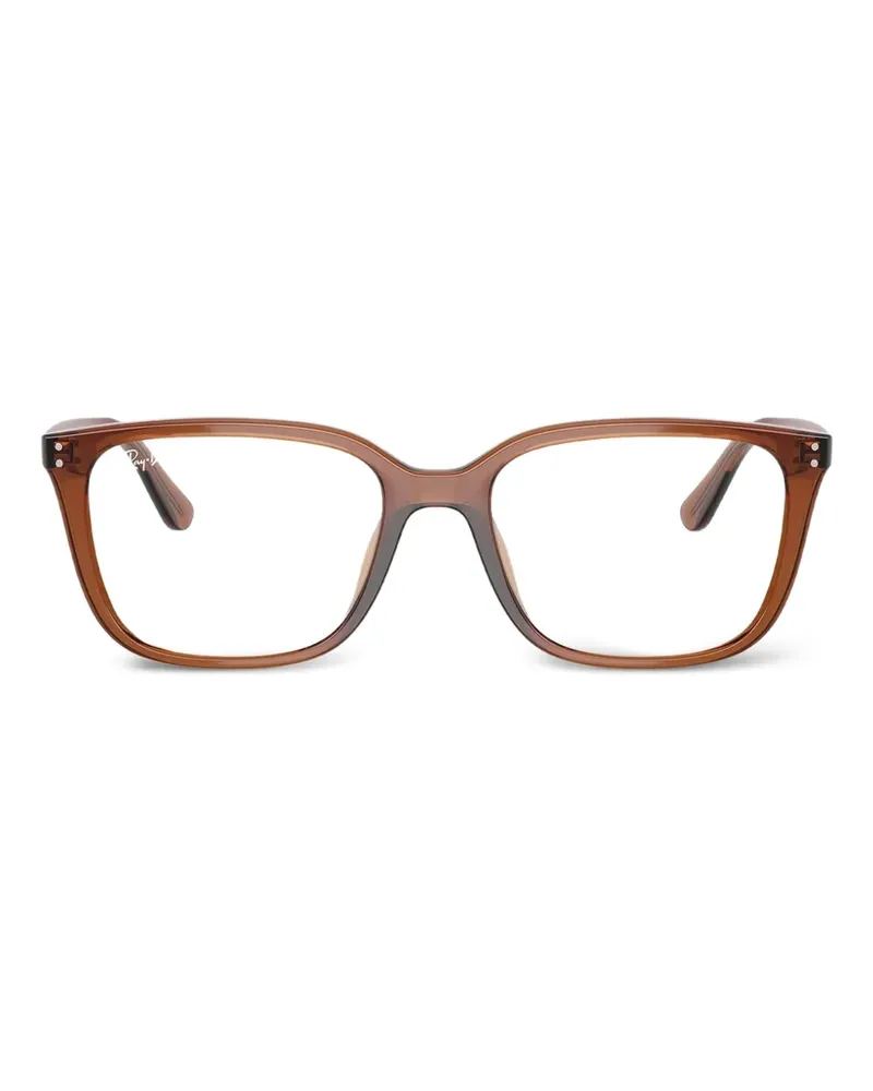 Ray Ban Brille mit eckigem Gestell - Braun Braun