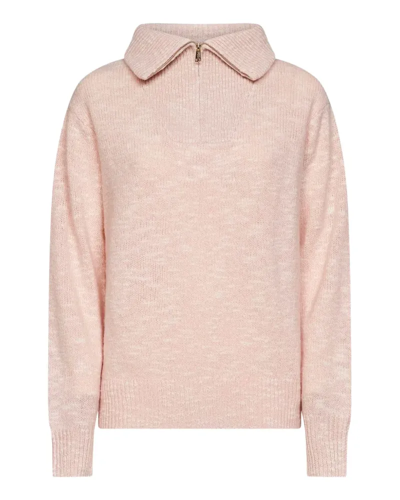MC2 Saint Barth Saint Barth embroidered half-zip polo top - Rosa Rosa