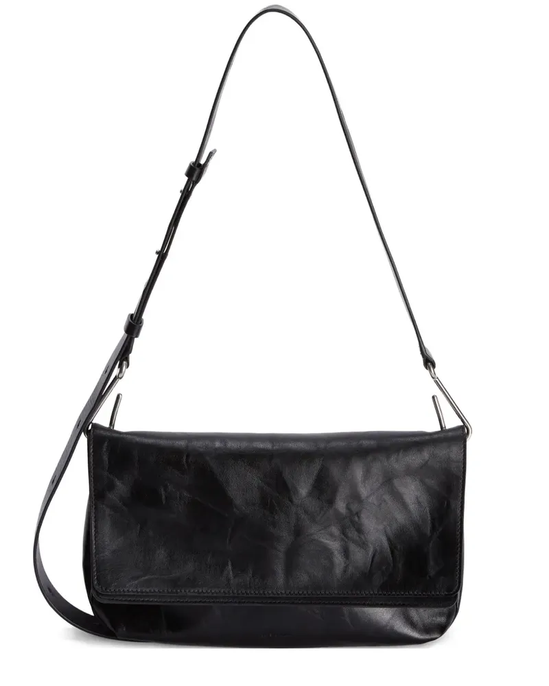 Jil Sander Kleine Shadow Schultertasche - Schwarz Schwarz