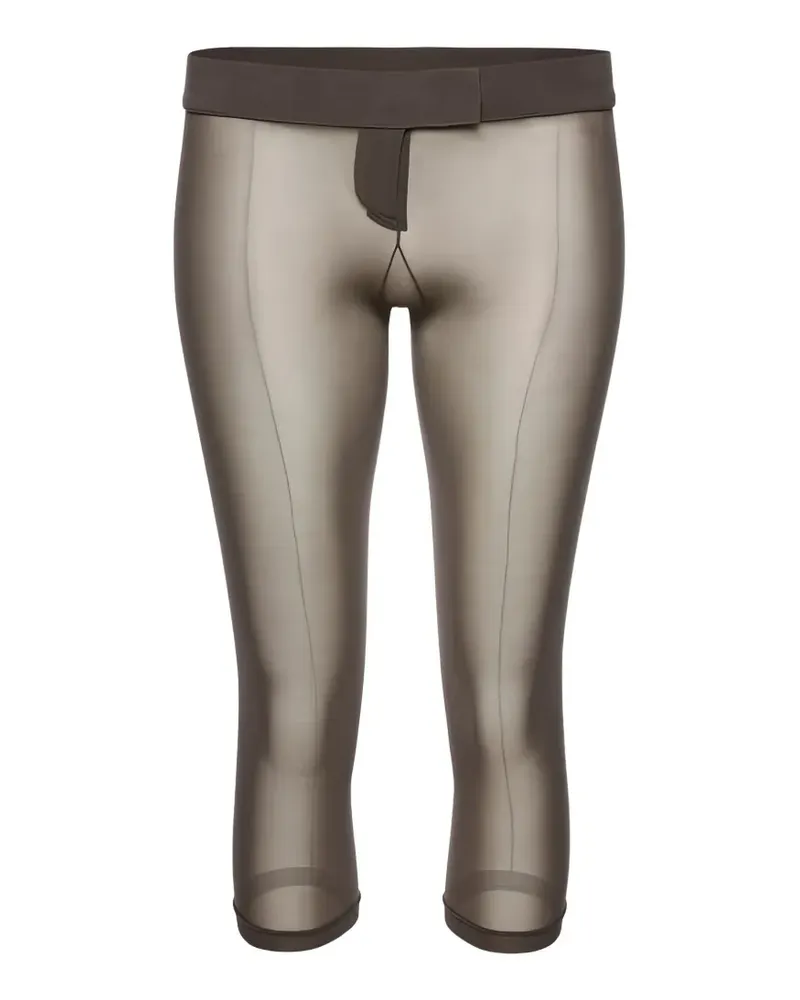 Magda Butrym Low-rise capri trousers - Braun Braun