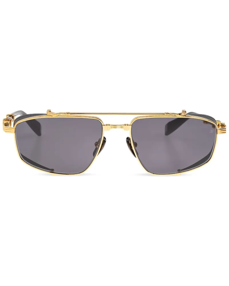 Balmain Getönte Pilotenbrille - Gold Gold
