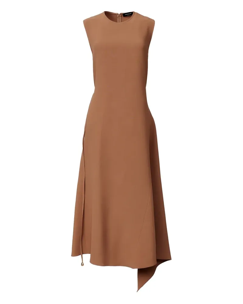 Fabiana Filippi Midikleid mit asymmetrischem Saum - Braun Braun