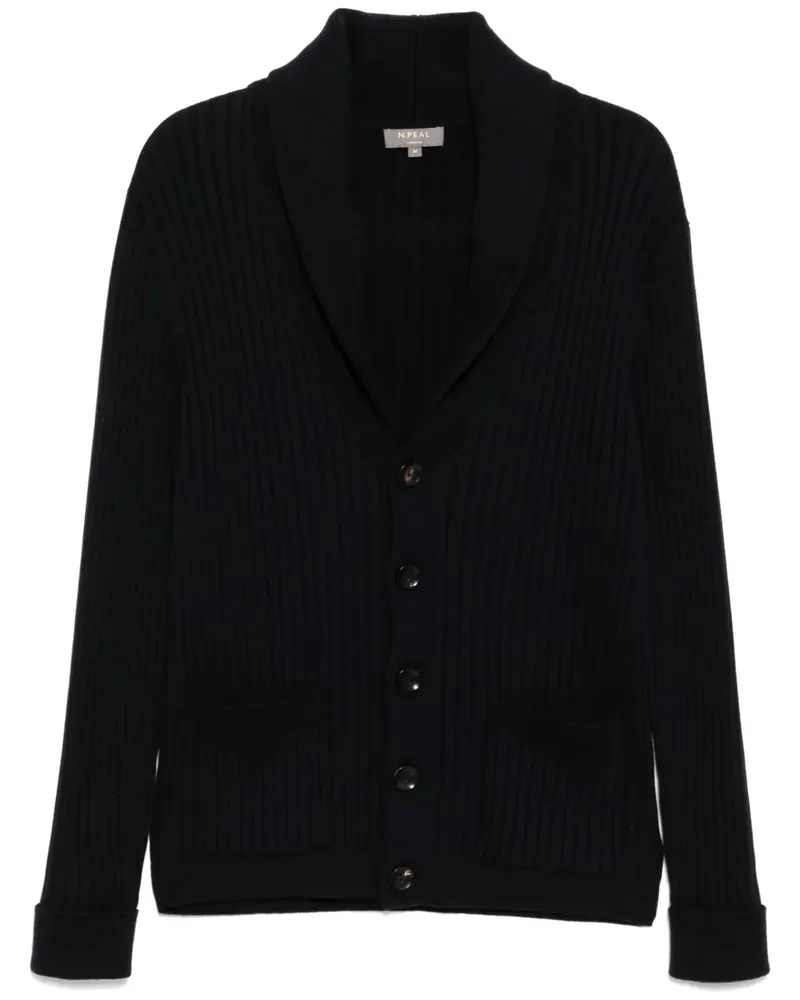 N.Peal Cardigan mit Schalkragen - Blau Blau