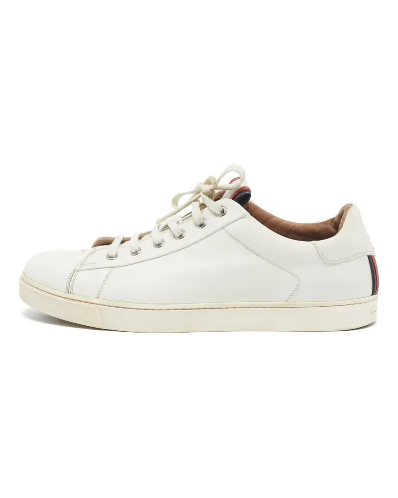 Gianvito Rossi lace-up leather sneakers - Weiß Weiß