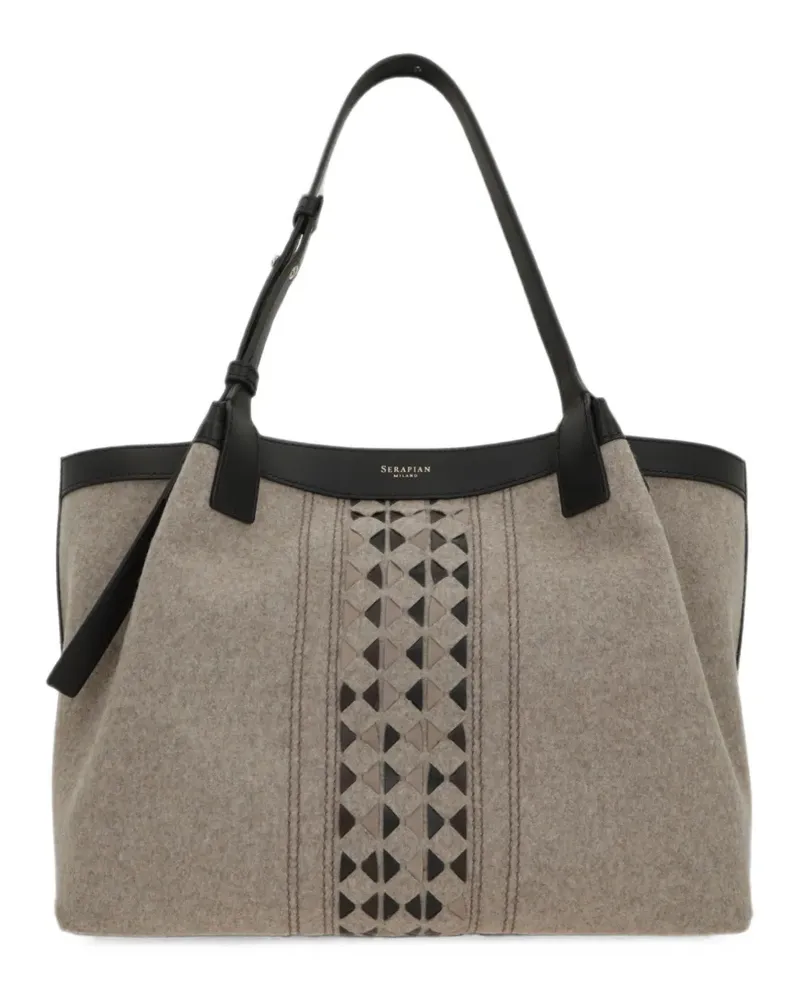 Serapian Kleine Secret Mosaico Tote Bag - Nude Nude