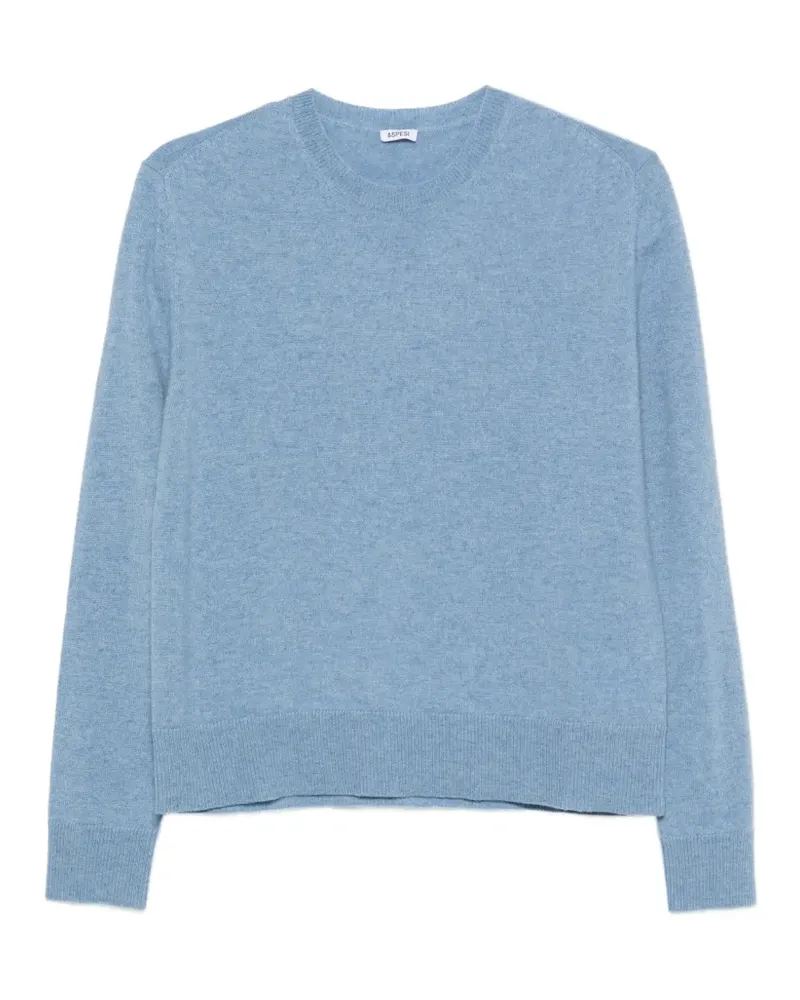 ASPESI Pullover mit Rundhalsausschnitt - Blau Blau