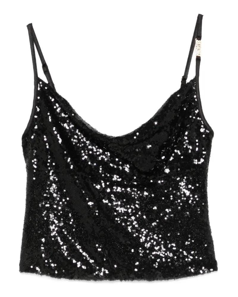 Versace Jeans sequin top - Schwarz Schwarz