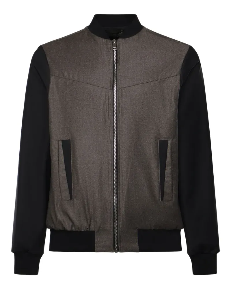 Giuliano Galiano panelled zip jacket - Grau Grau