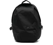 Rucksack mit Logo-Schild - Schwarz