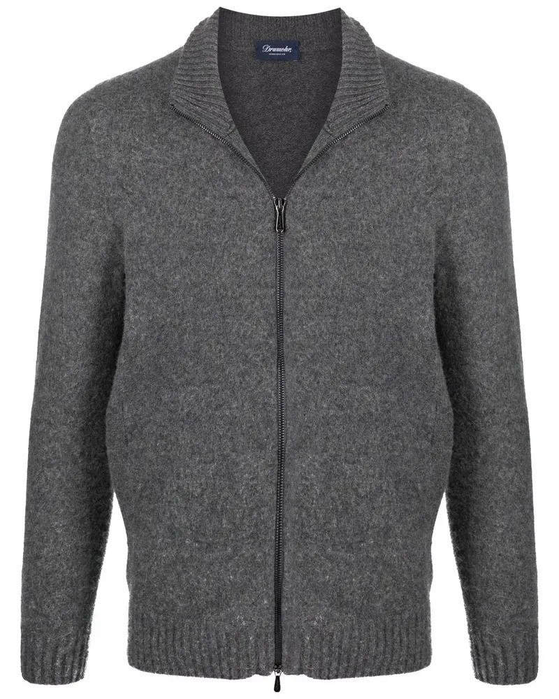 Drumohr  Cardigan mit Reißverschluss - Grau Grau