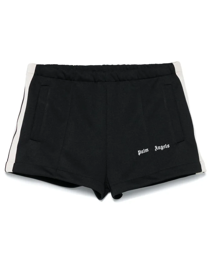 Palm Angels Joggingshorts mit Logo-Print - Schwarz Schwarz