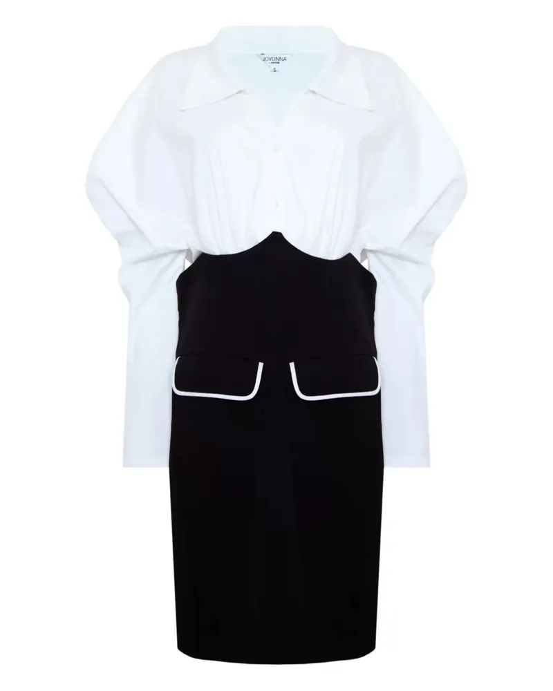 Jovonna Kleid mit Puffärmeln - Weiß Weiß