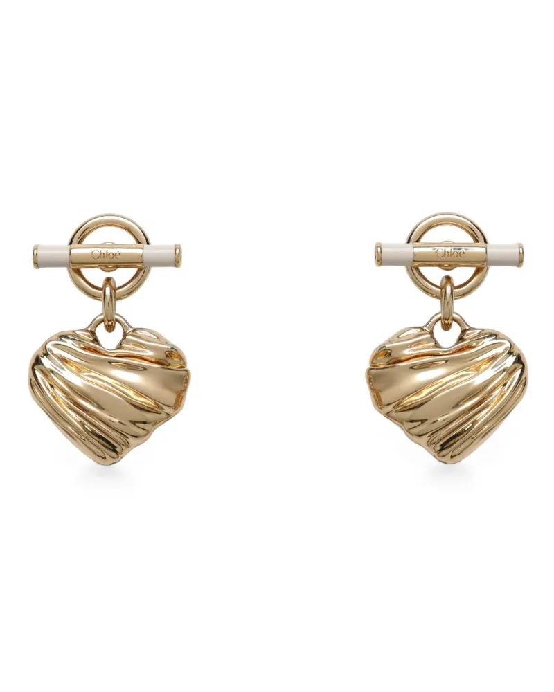 Chloé Ohrringe mit Herzanhänger - Gold Gold