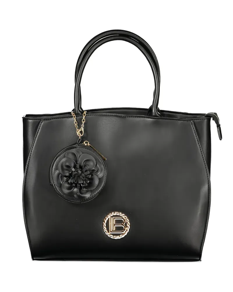 Laura Biagiotti logo-plaque tote bag - Schwarz Schwarz