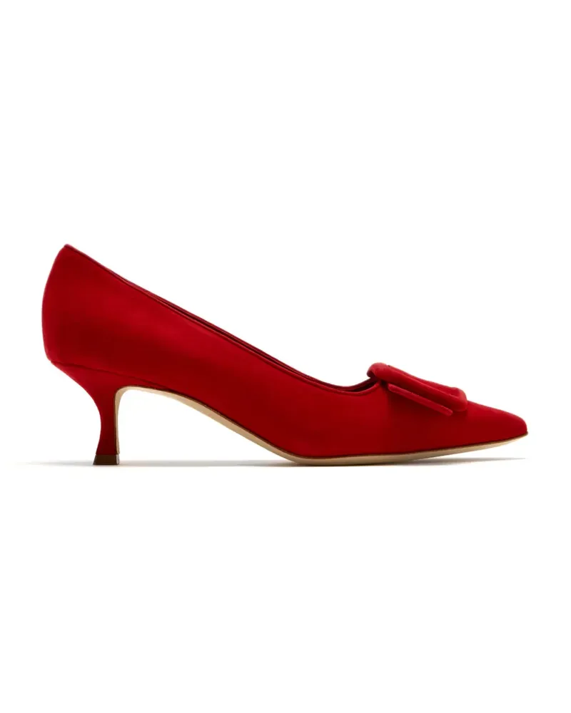 Manolo Blahnik Maysale suede pumps - Rot Rot