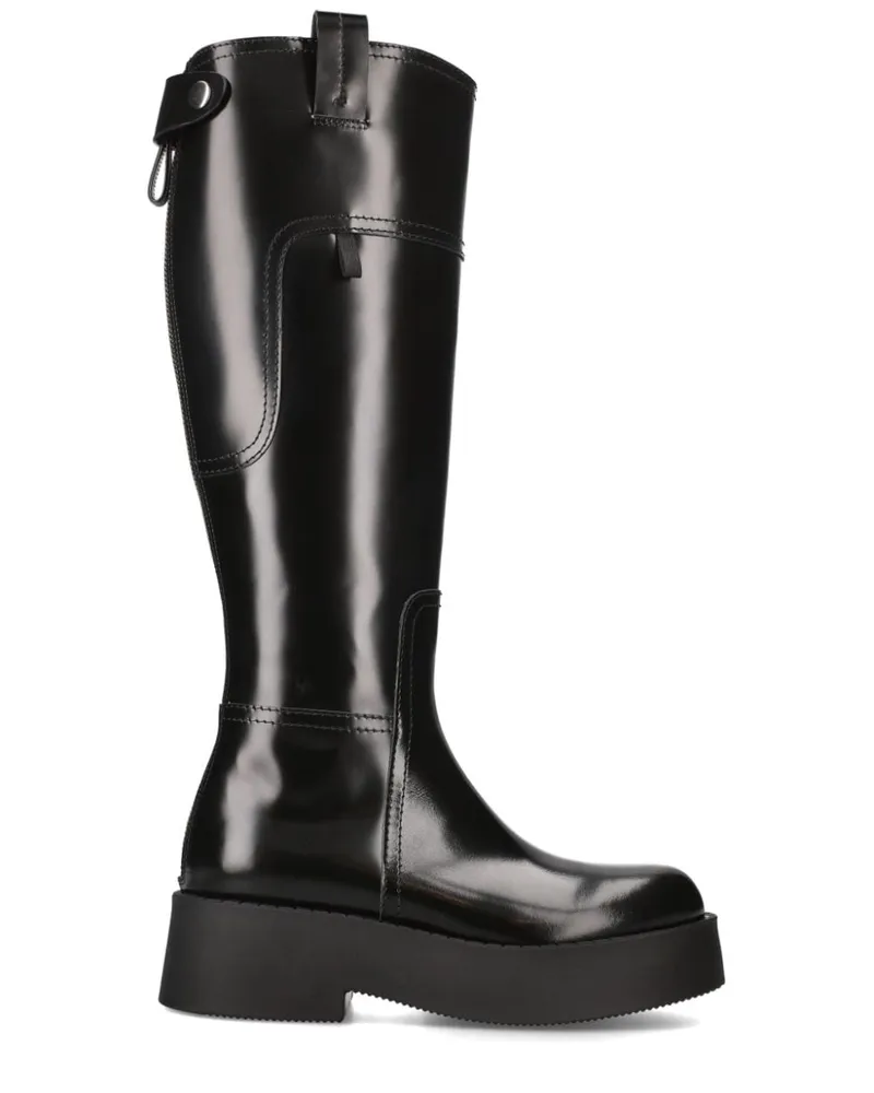 Premiata Klassische Stiefel - Schwarz Schwarz