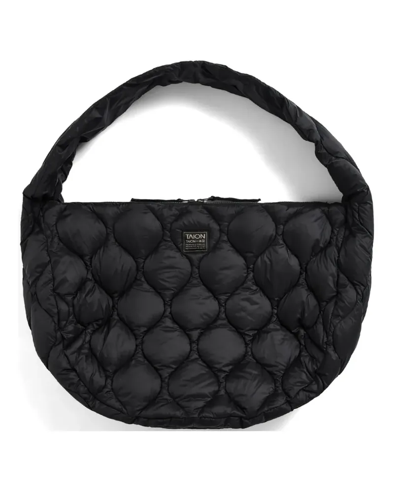 TAION large Military Banana shoulder bag - Schwarz Schwarz
