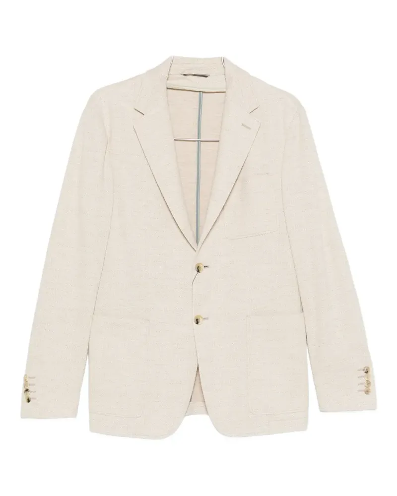 Canali single-breasted pocket blazer - Nude Nude
