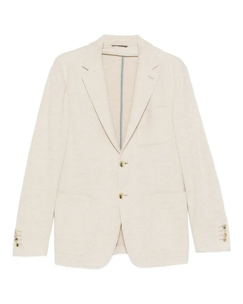 Canali single-breasted pocket blazer - Nude Nude