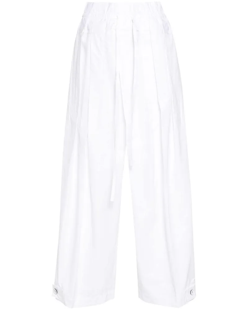 Jil Sander Popeline-Hose aus Baumwolle - Weiß Weiß