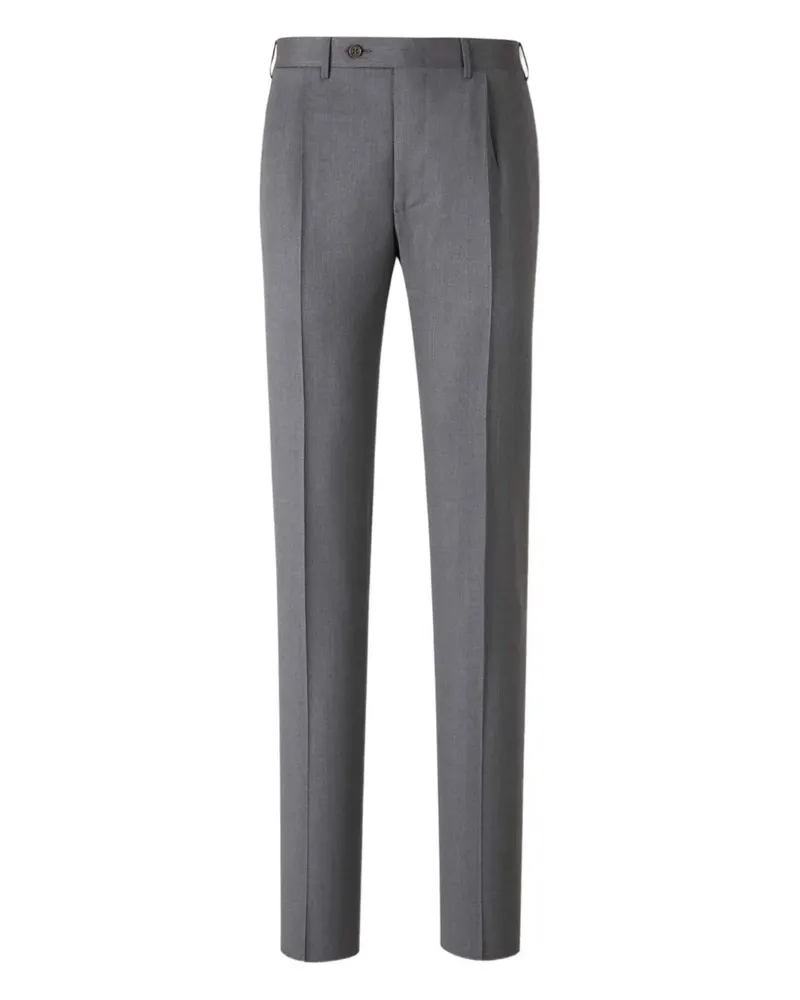 Canali Hose mit Gürtelschlaufen - Grau Grau