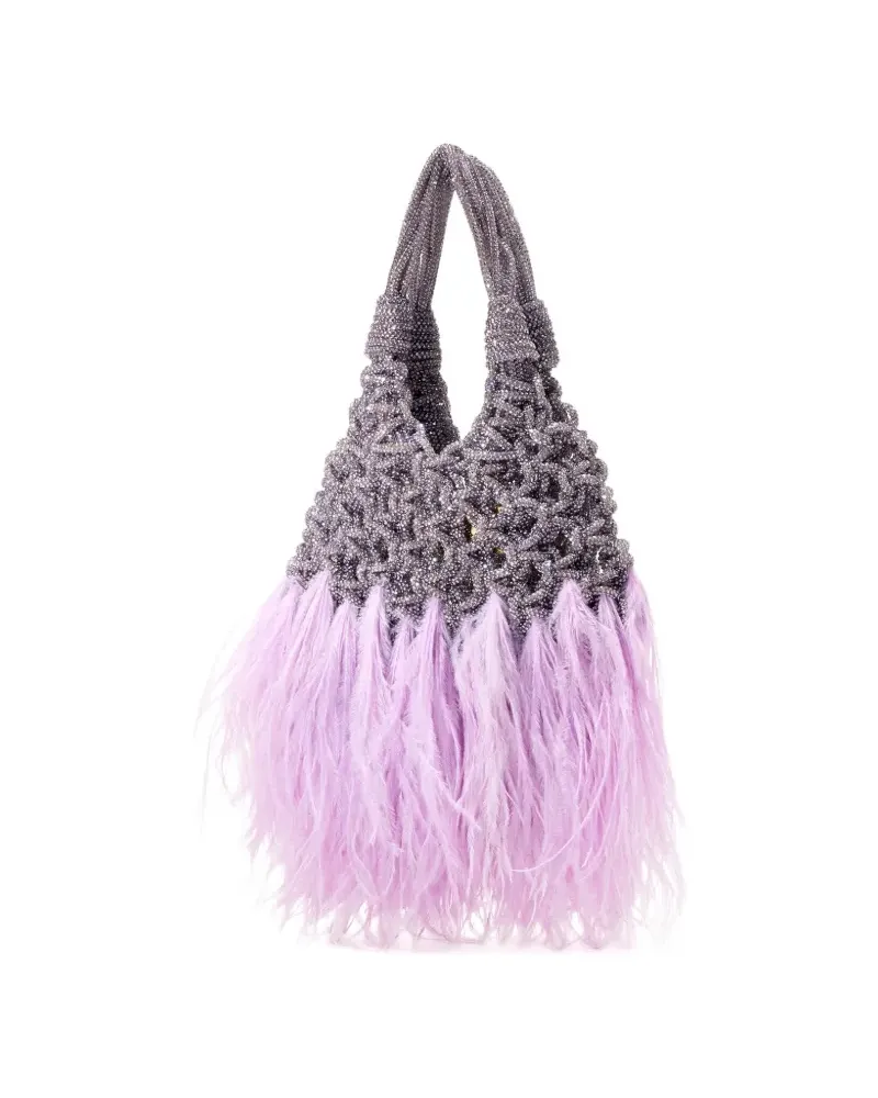HIBOURAMA Vannifique Mini Plumes Tote Bag - Violett Violett