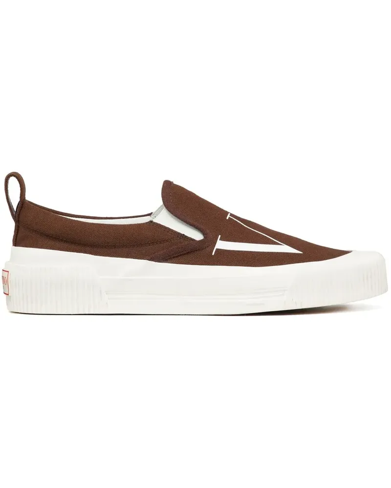 Valentino Garavani VLTN Slip-On-Sneakers - Braun Braun