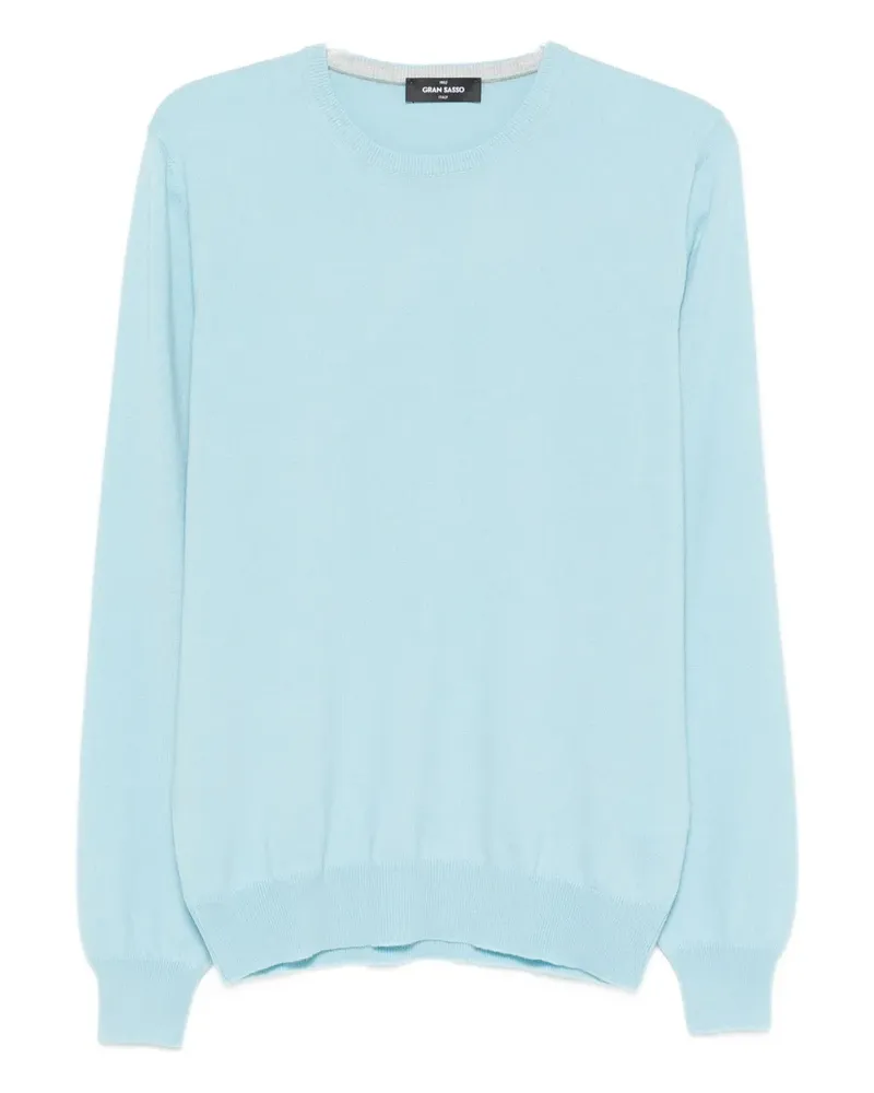 Gran Sasso Kaschmirpullover mit Rundhalsausschnitt - Blau Blau