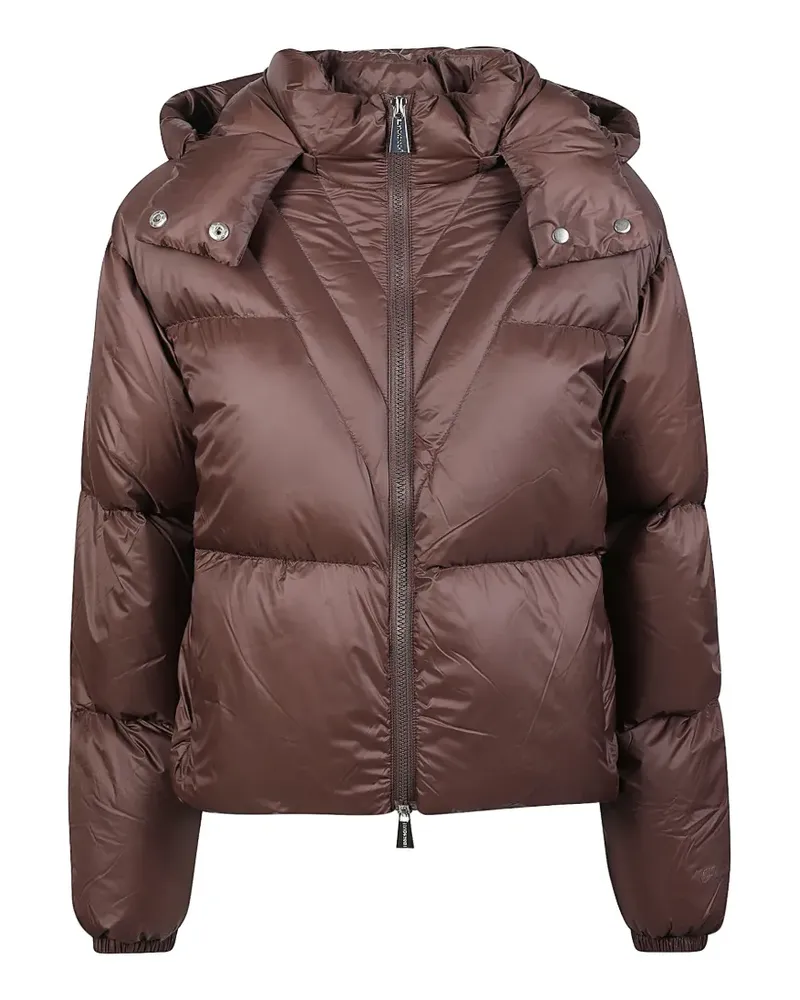 HINNOMINATE quilted hooded jacket - Braun Braun