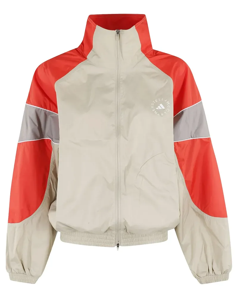adidas Jacke mit Logo-Print - Nude Nude