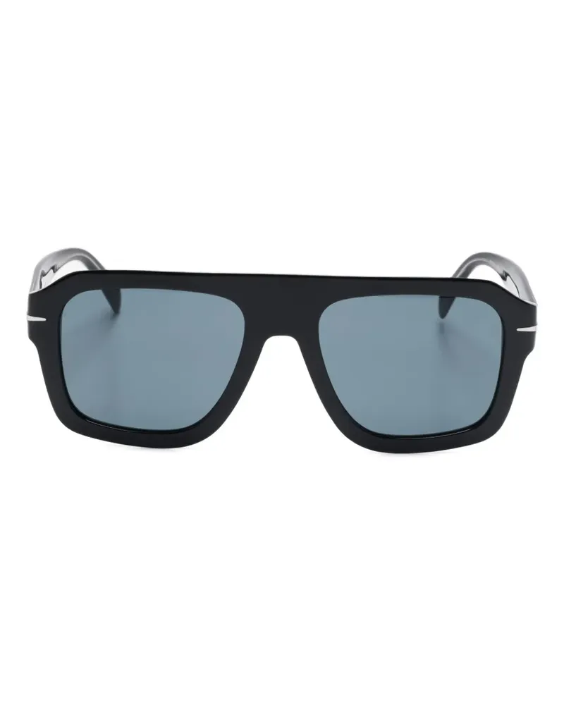 EYEWEAR by DAVID BECKHAM Sonnenbrille mit eckigem Gestell - Schwarz Schwarz