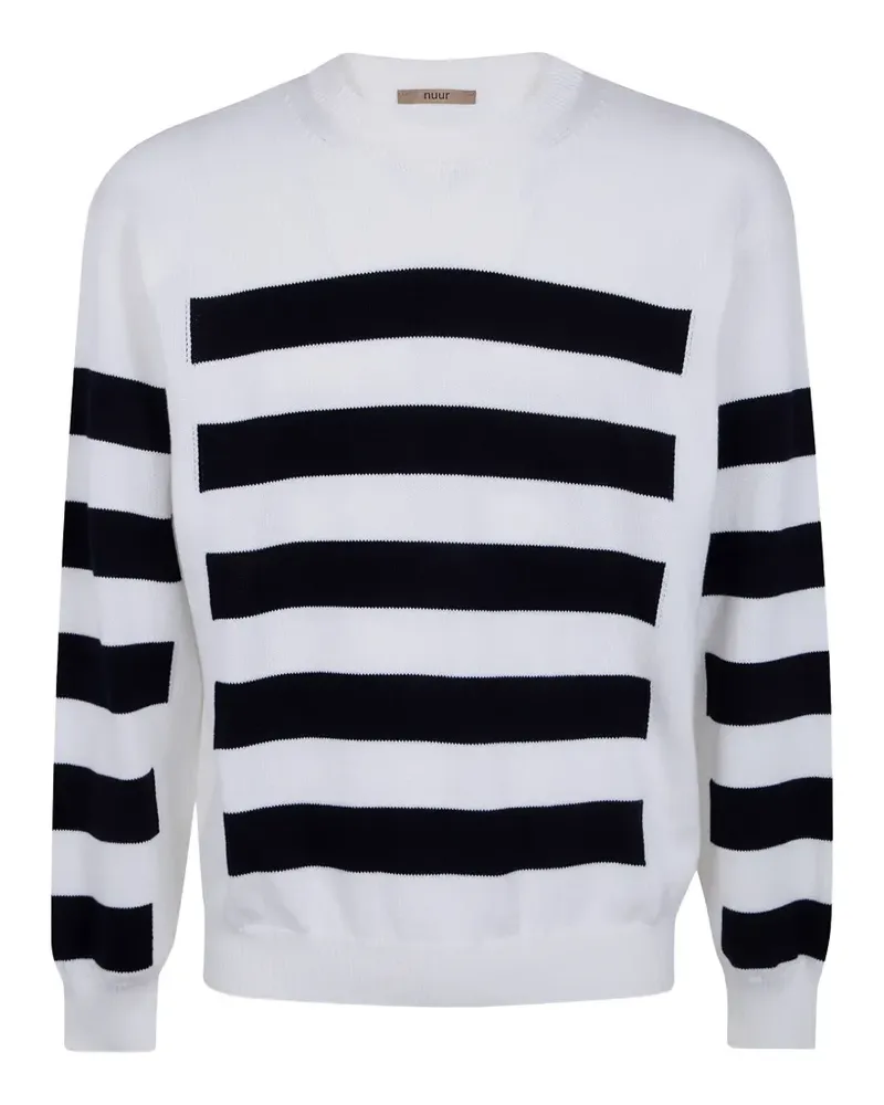 Nuur striped knit sweater - Weiß Weiß