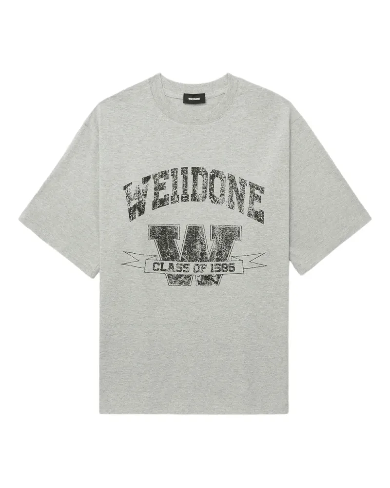 WE 11 DONE T-Shirt mit grafischem Print - Grau Grau