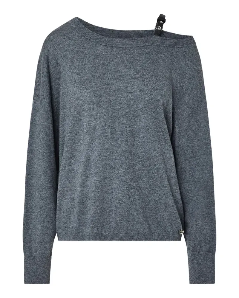 Liu Jo wool blend sweater with buckle - Grau Grau