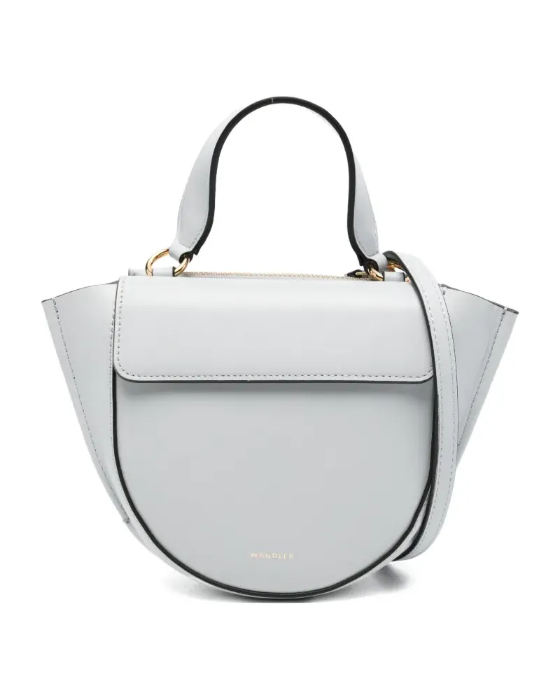 WANDLER Kleine Hortensia Umhängetasche mit Klappe - Blau Blau