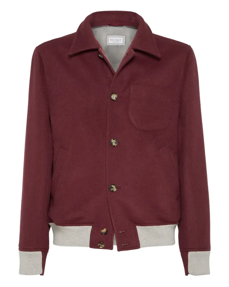 Brunello Cucinelli Jacke mit Knopfleiste - Rot Rot