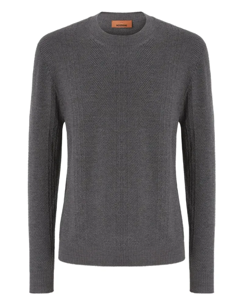 Missoni Pullover mit Zopfmuster - Grau Grau
