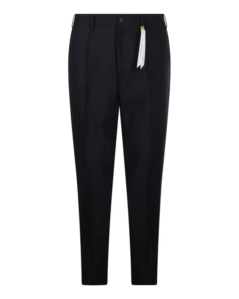 Biagio Santaniello Tapered-Hose mit Falten - Grau Grau