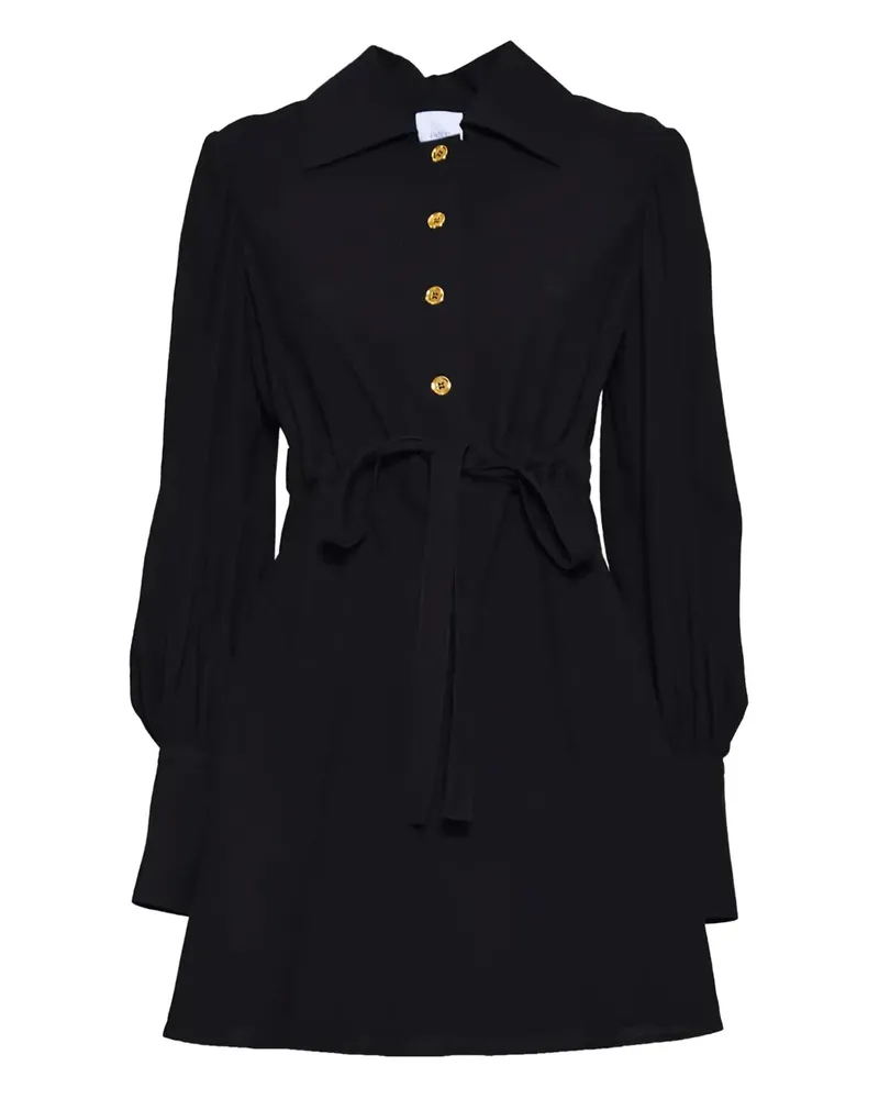 Patou Minikleid mit Gürtel - Schwarz Schwarz