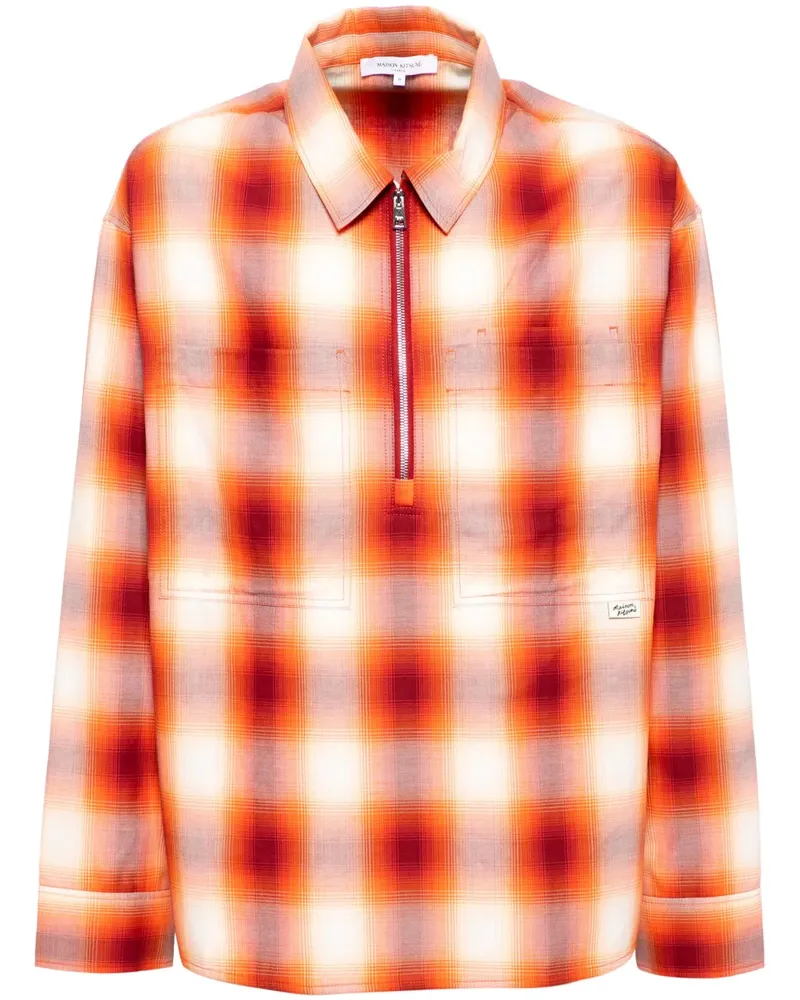 Kitsuné Kariertes Hemd - Orange Orange