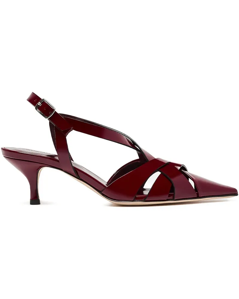 Scarosso Spitze Slingback-Pumps - Rot Rot