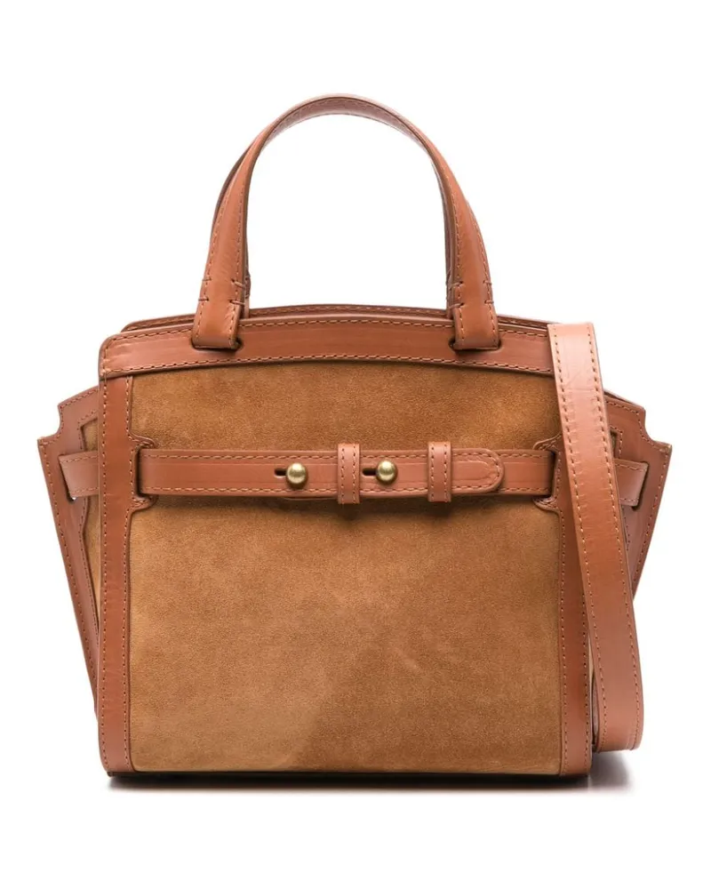 Officine Creative Italia Saddle 009 Tote Bag aus Wildleder - Braun Braun