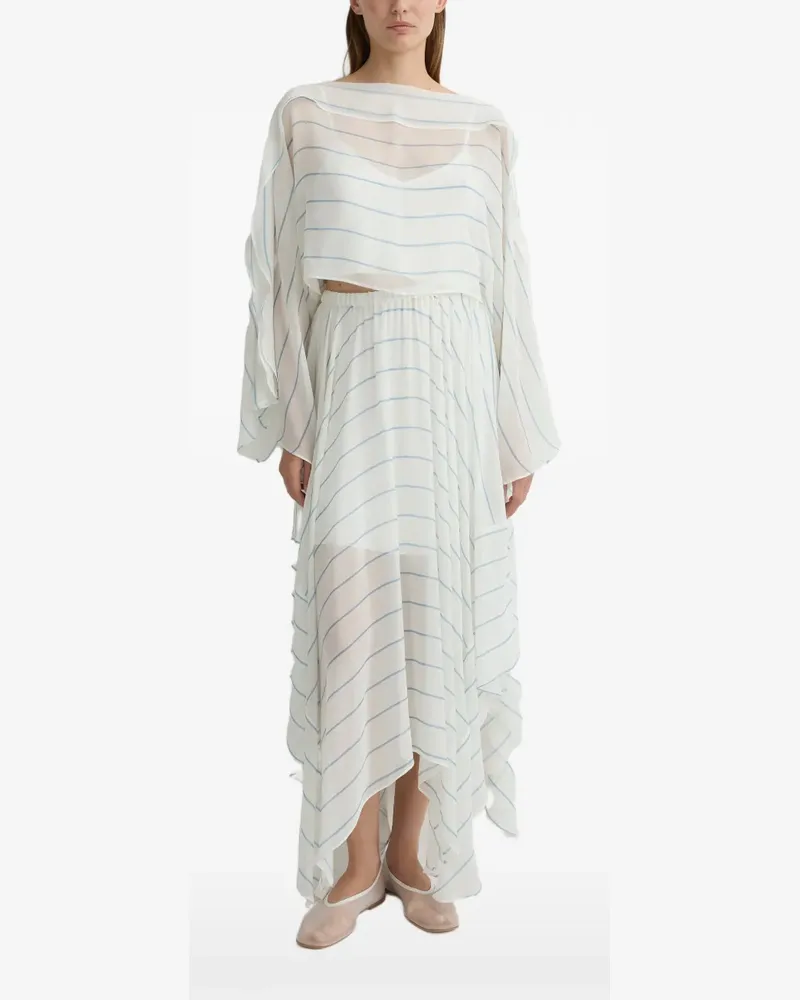 BONDI BORN Capri kimono-sleeve blouse - Weiß Weiß